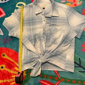 Universal Thread Blue Plaid Button Down Shirt